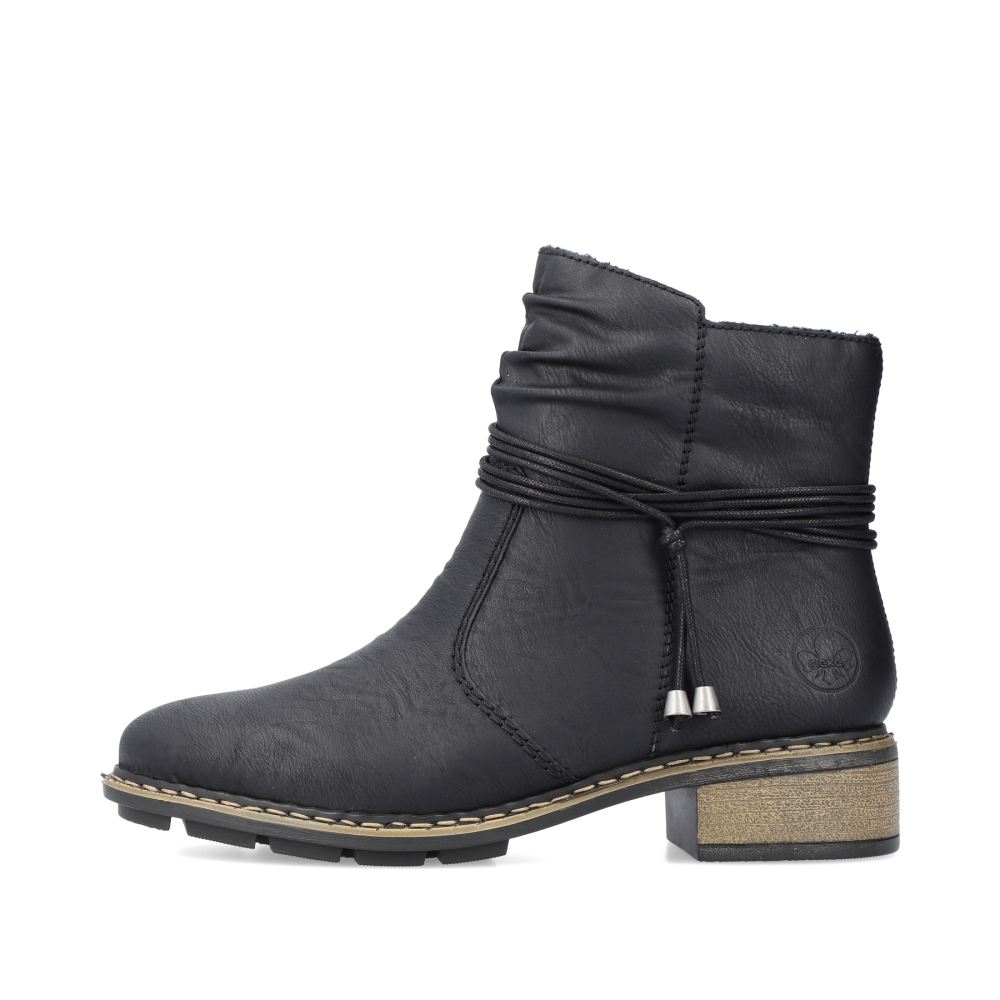 Rieker Schuhe | Damen Kurzstiefel tiefschwarz