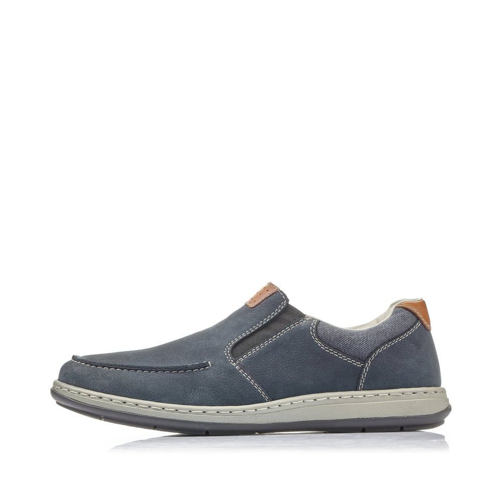 Rieker Schuhe | Herren Slipper ozeanblau