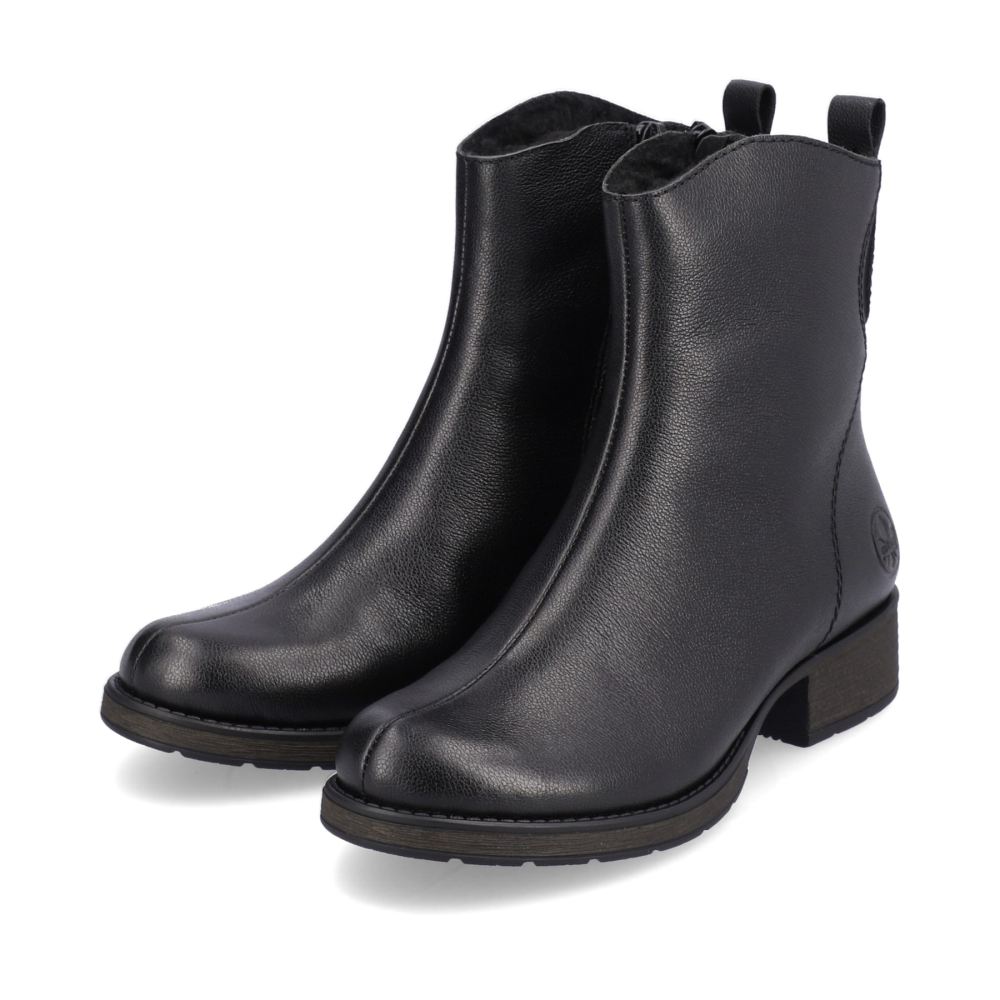 Rieker Schuhe | Damen Stiefeletten nachtschwarz