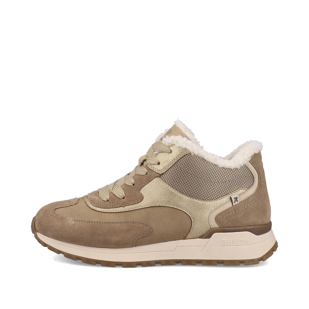 Rieker Schuhe | EVOLUTION Damen Sneaker High champagner beige