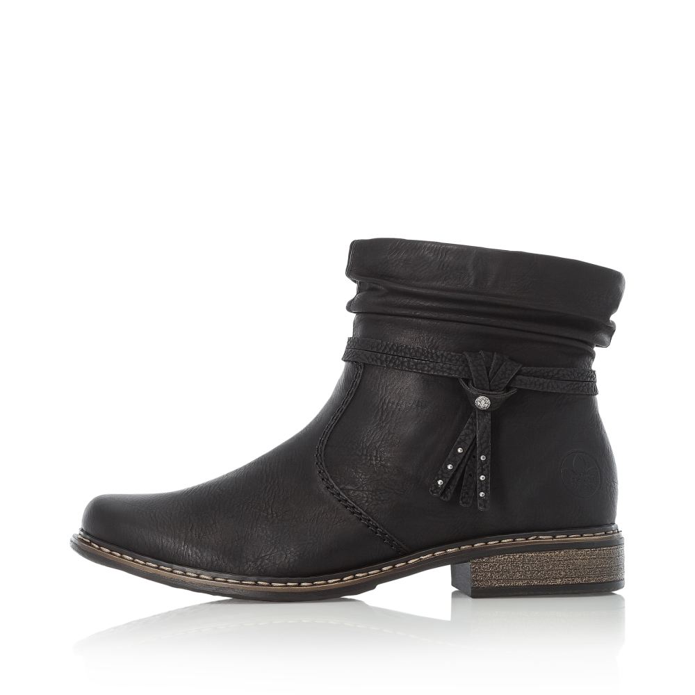 Rieker Schuhe | Damen Kurzstiefel tiefschwarz