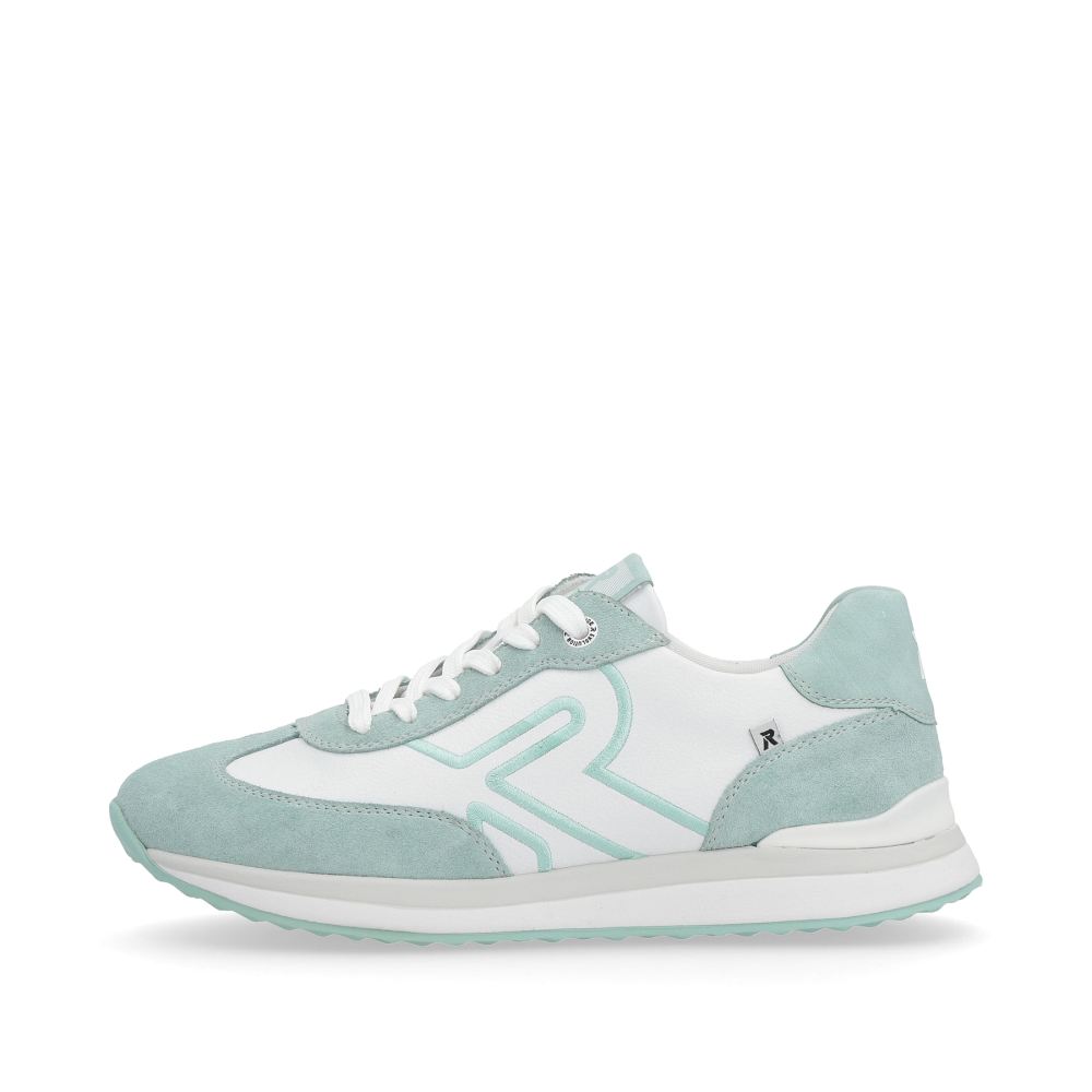 Rieker Schuhe | EVOLUTION Damen Sneaker Low frost-white aquamarine