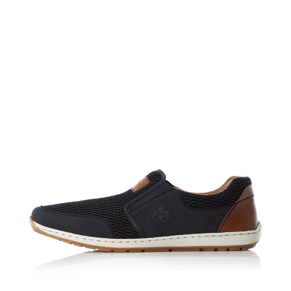 Rieker Schuhe | Herren Slipper schieferblau