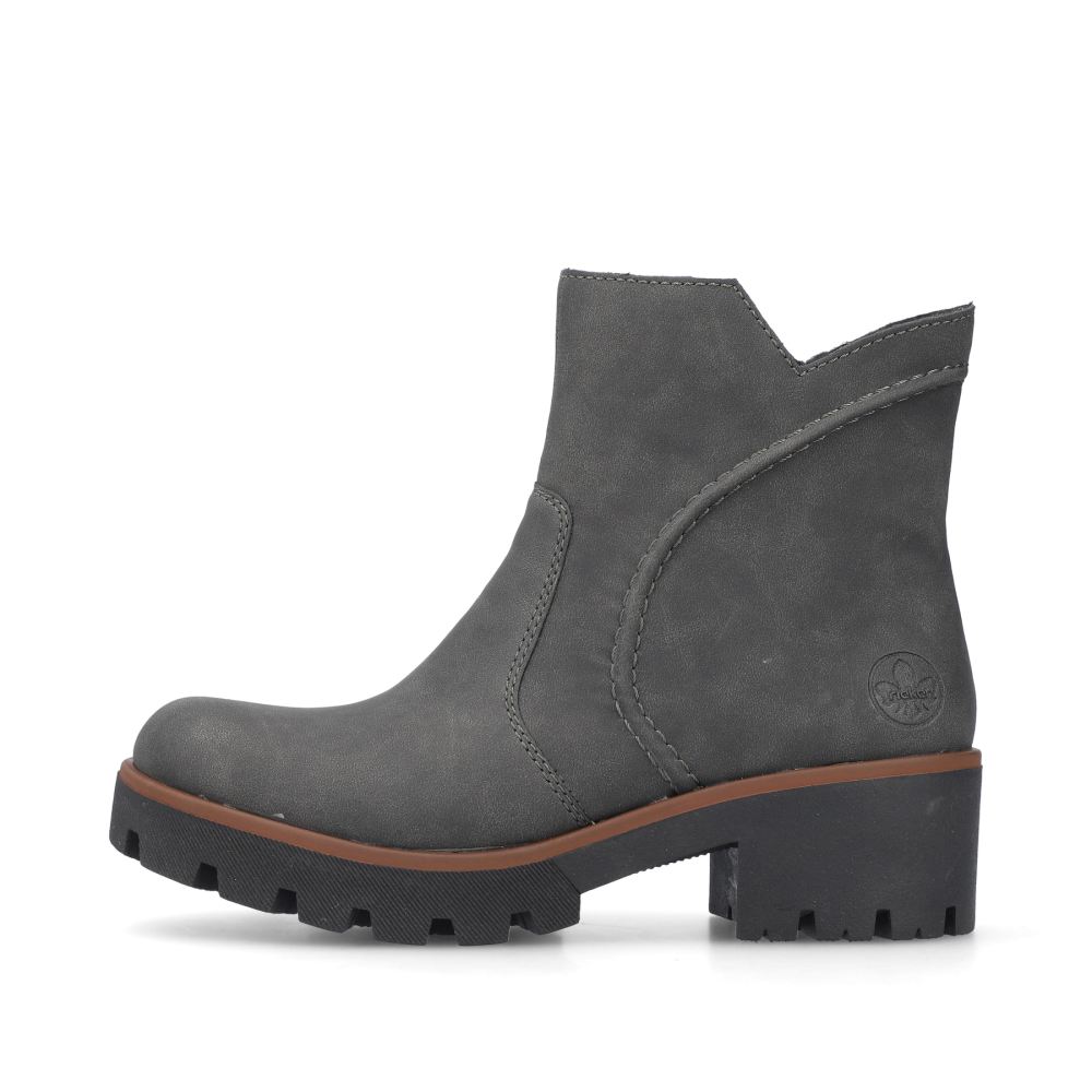 Rieker Schuhe | Damen Kurzstiefel braungrau