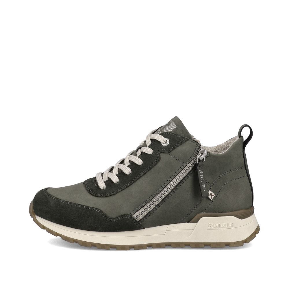Rieker Schuhe | EVOLUTION Damen Sneaker High leaf green