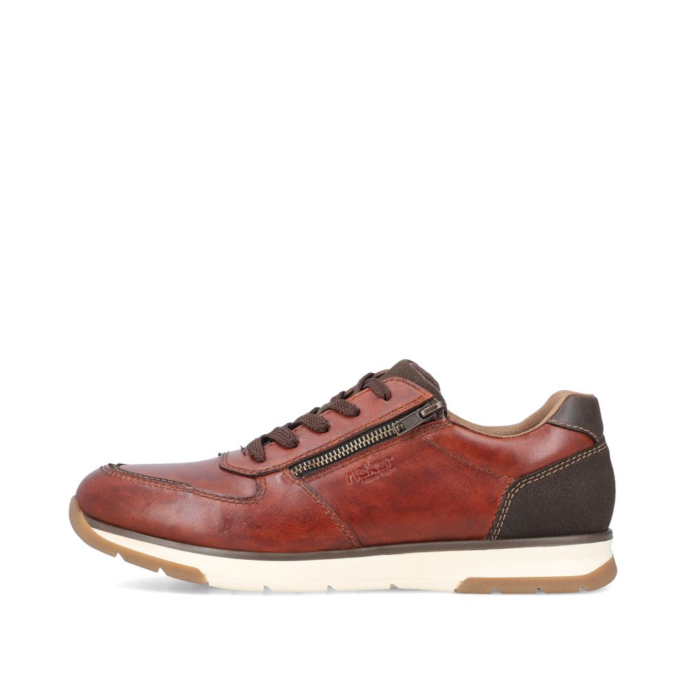 Rieker Schuhe | Herren Sneaker Low rotbraun