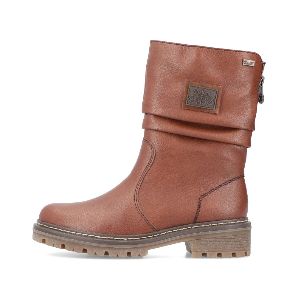 Rieker Schuhe | Damen Kurzstiefel kupferbraun