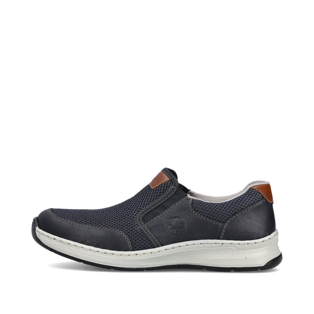 Rieker Schuhe | Herren Slipper marineblau