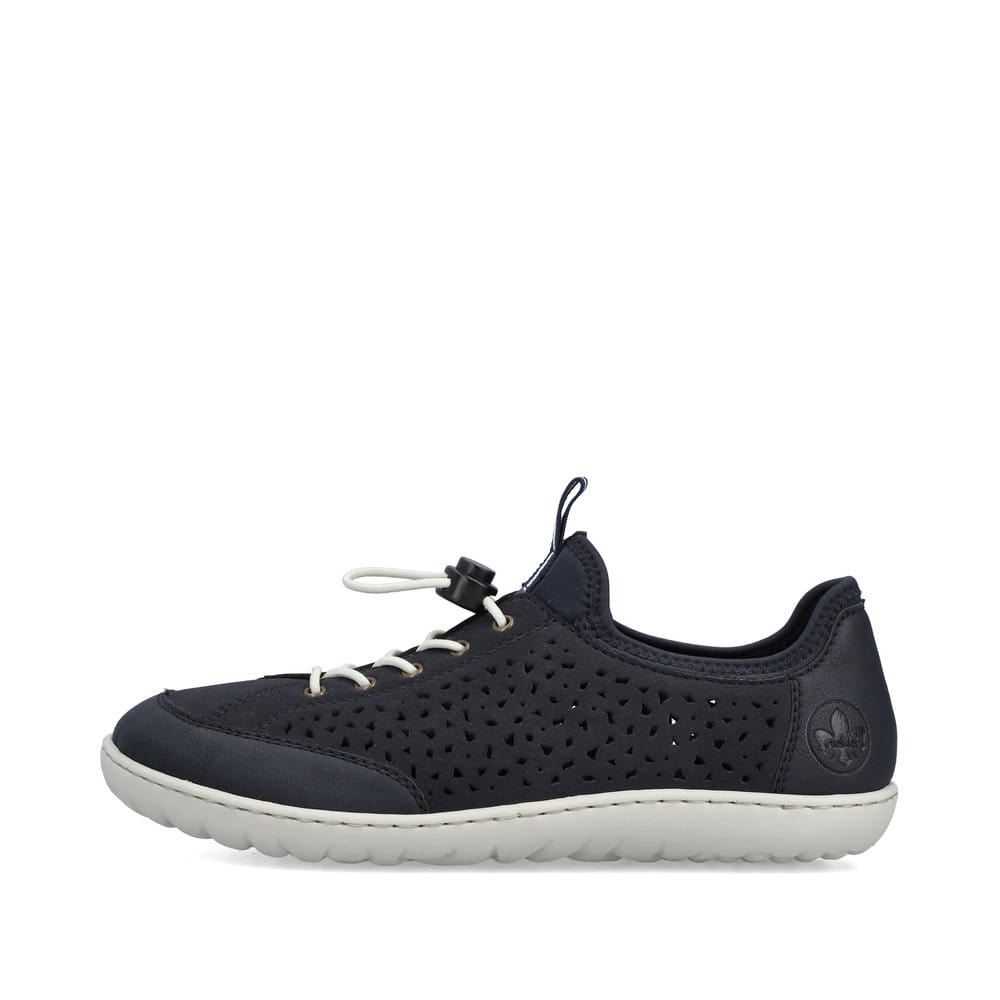 Rieker Schuhe | Damen Slipper marineblau