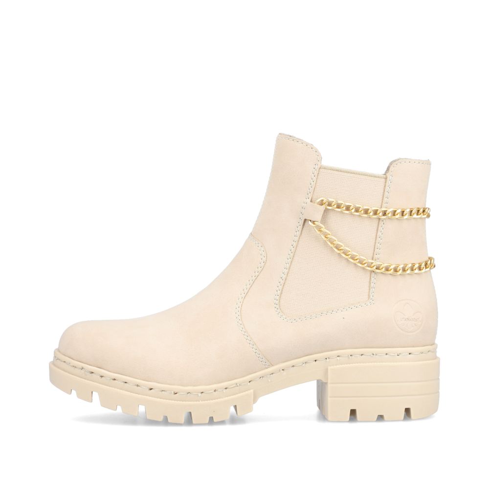 Rieker Schuhe | Damen Chelsea Boots hellbeige