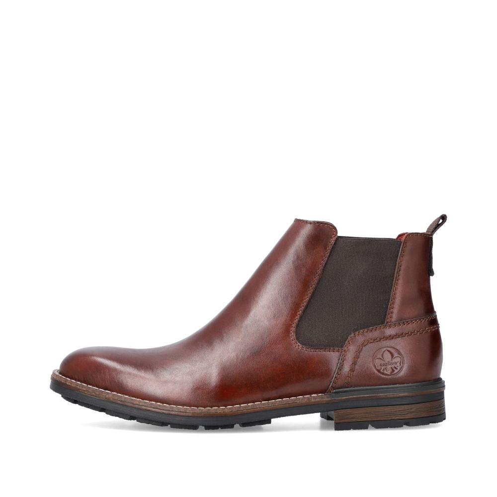 Rieker Schuhe | Herren Chelsea Boots kastanienbraun