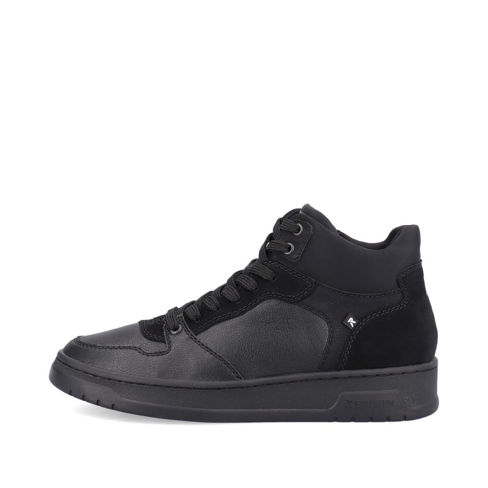 Rieker Schuhe | EVOLUTION Herren Sneaker High steel black