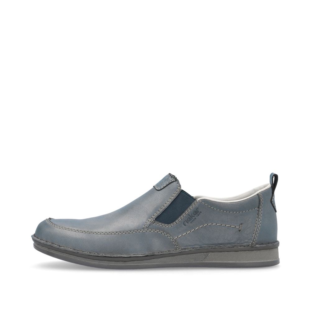 Rieker Schuhe | Herren Slipper schieferblau
