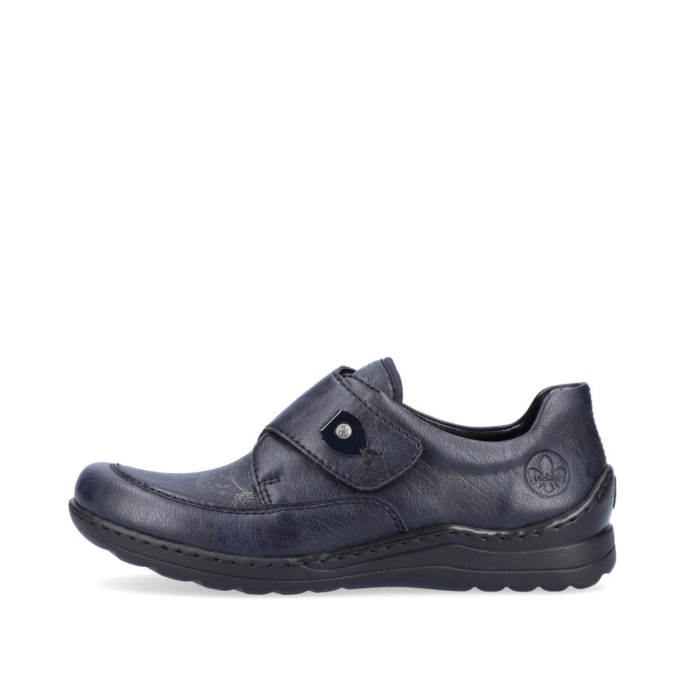 Rieker Schuhe | Damen Slipper dunkelblau