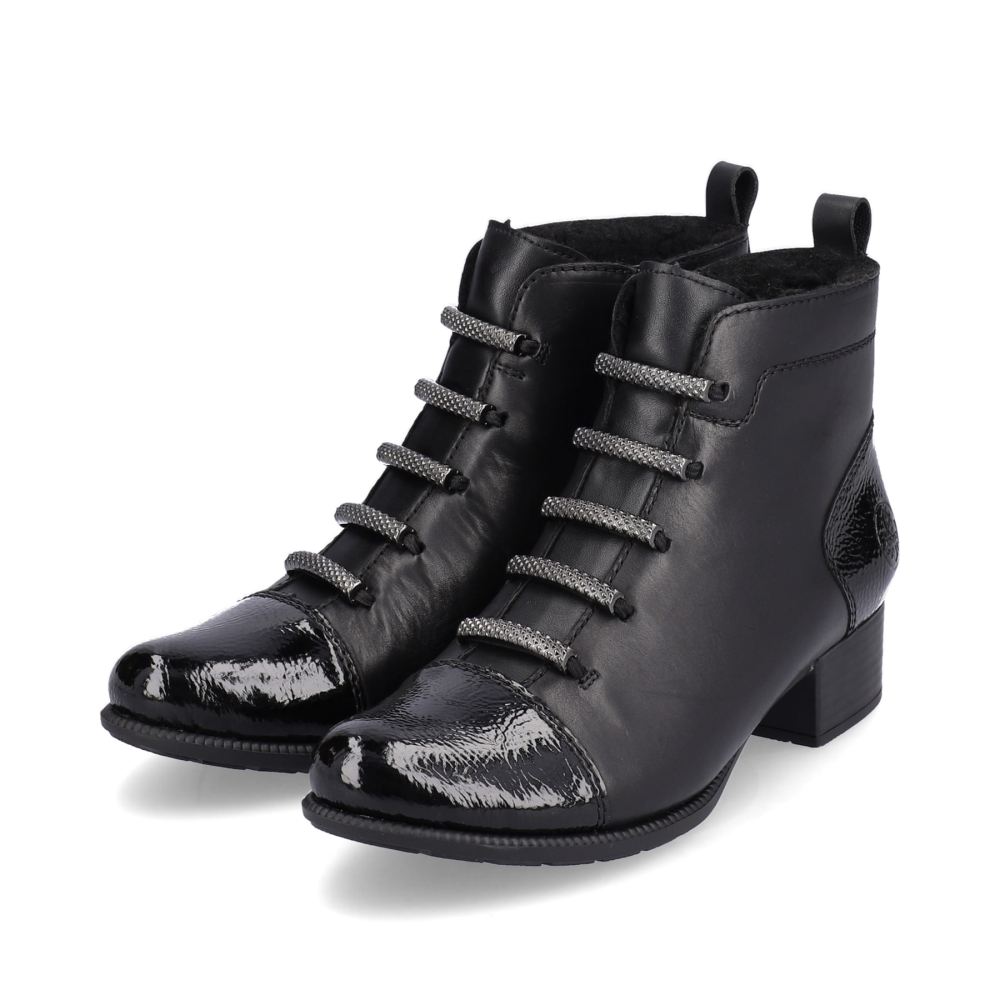 Rieker Schuhe | Damen Stiefeletten tiefschwarz