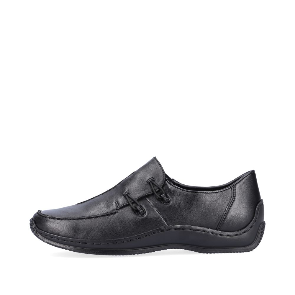 Rieker Schuhe | Damen Slipper nachtschwarz