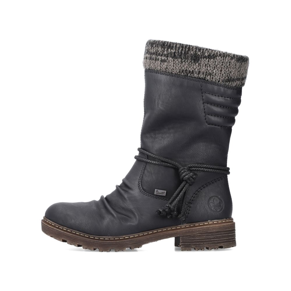 Rieker Schuhe | Damen Kurzstiefel tiefschwarz