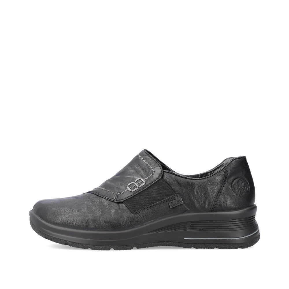 Rieker Schuhe | Damen Slipper tiefschwarz
