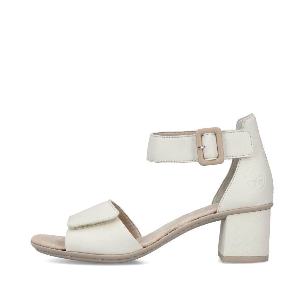 Rieker Schuhe | Damen Riemchensandaletten hellbeige