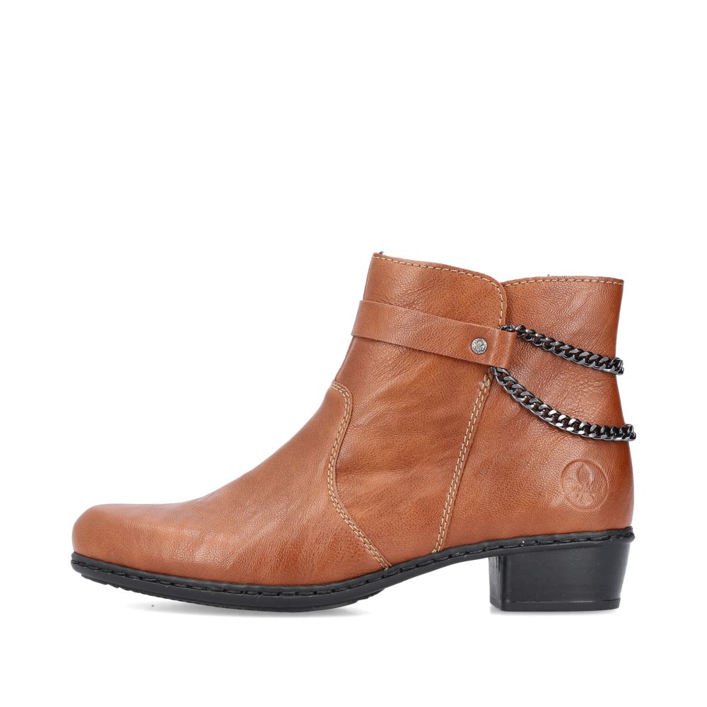 Rieker Schuhe | Damen Stiefeletten kramellbraun