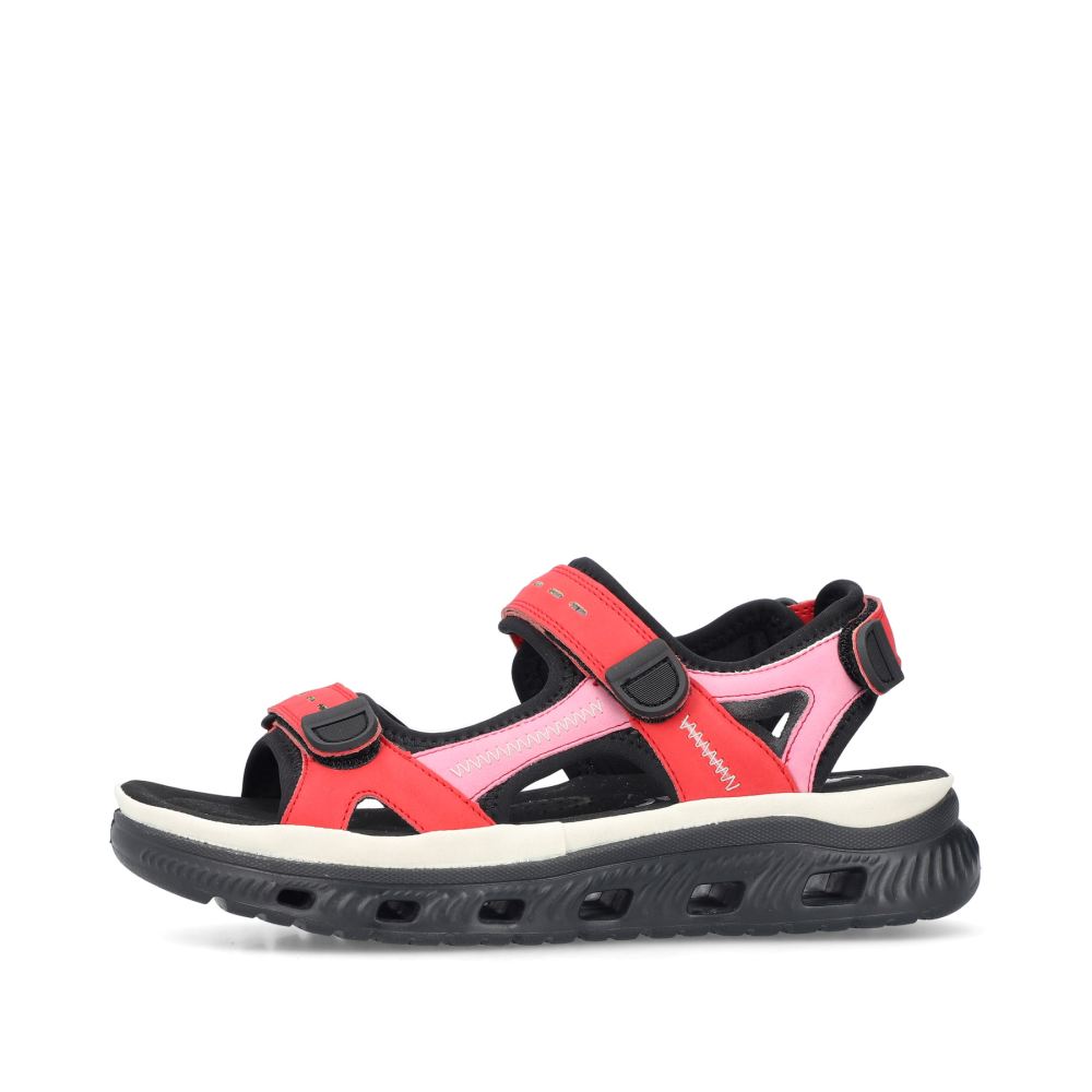 Rieker Schuhe | Damen Trekkingsandalen feuerrot