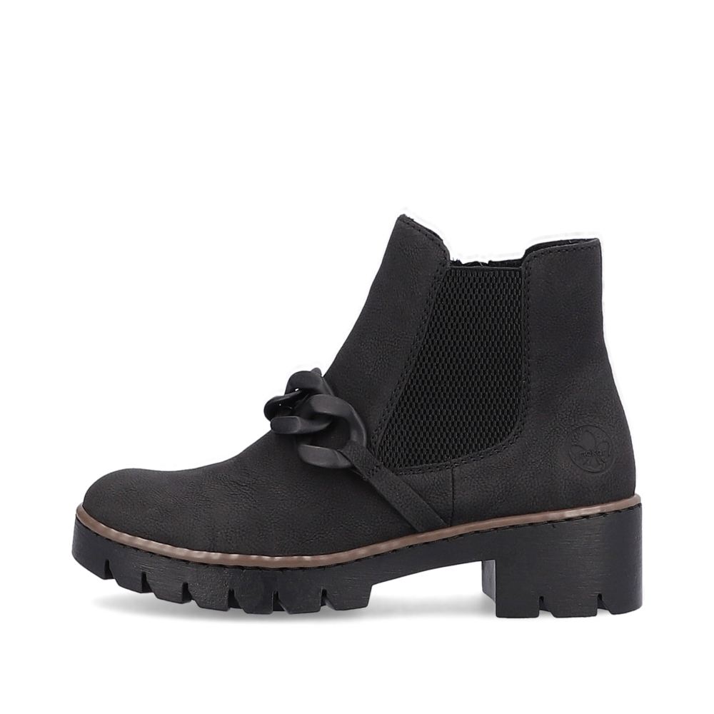 Rieker Schuhe | Damen Chelsea Boots tiefschwarz