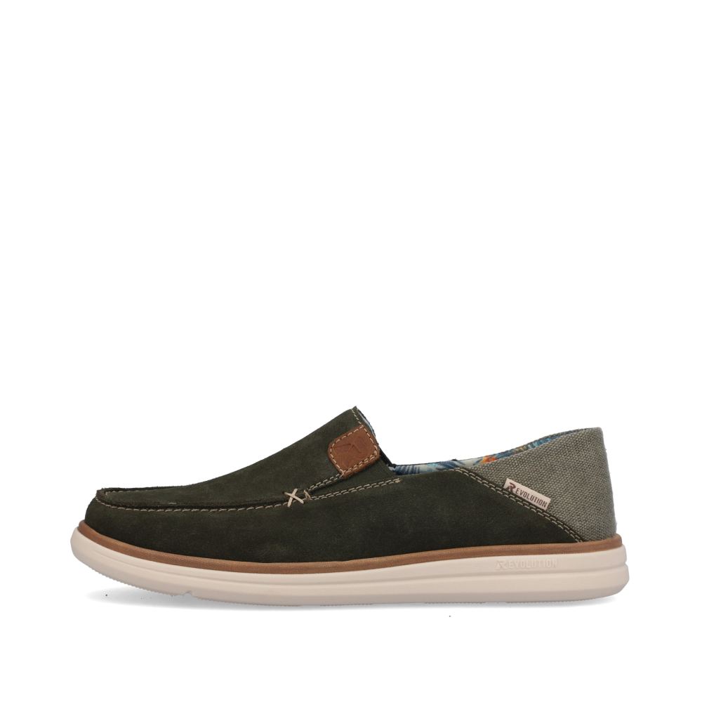 Rieker Schuhe | EVOLUTION Herren Slipper forest green