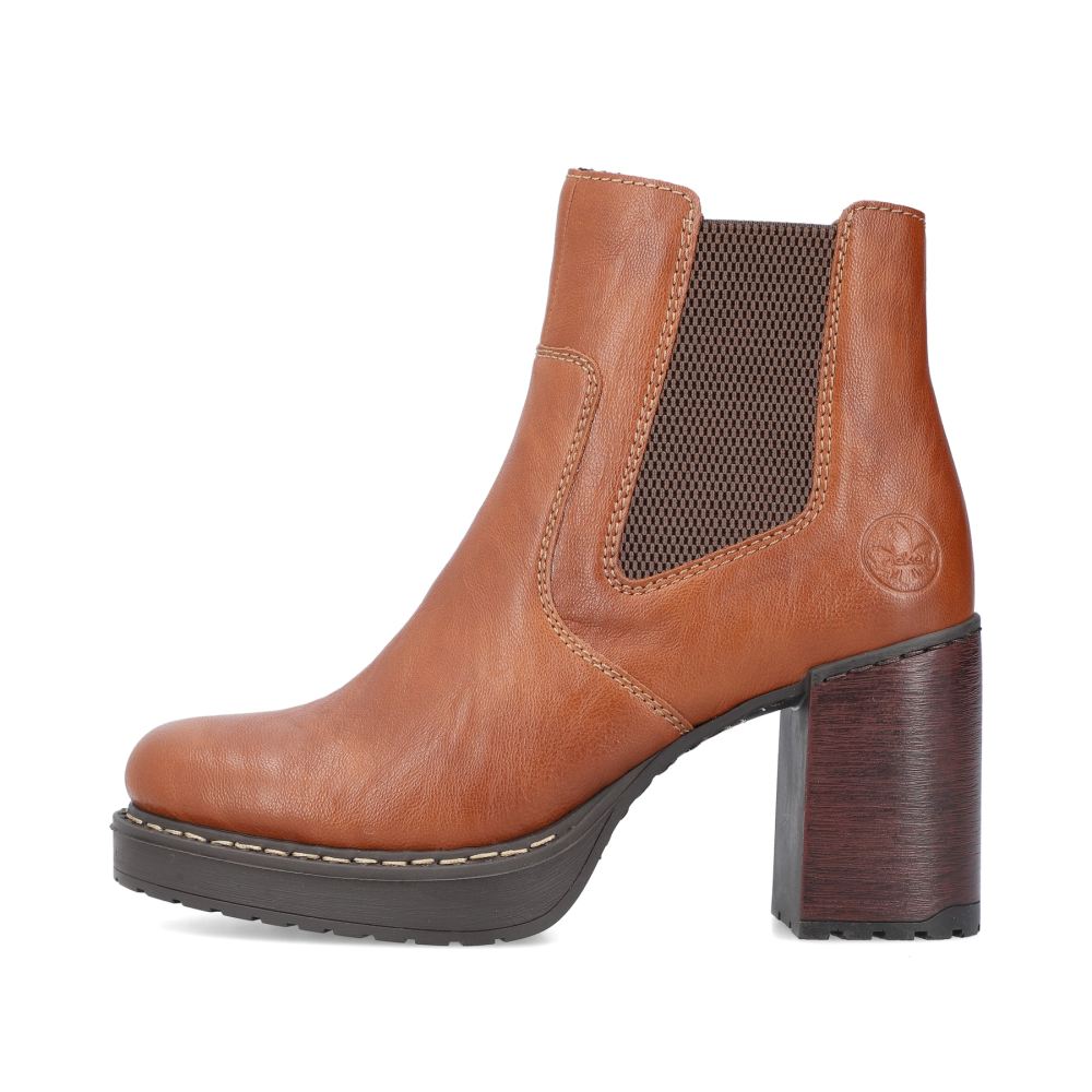 Rieker Schuhe | Damen Stiefeletten fuchsbraun