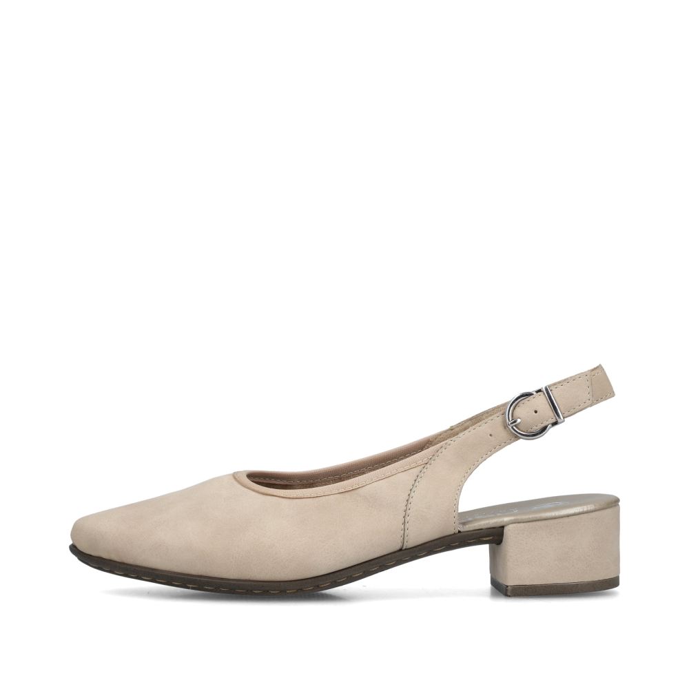 Rieker Schuhe | Damen Slingpumps champagner