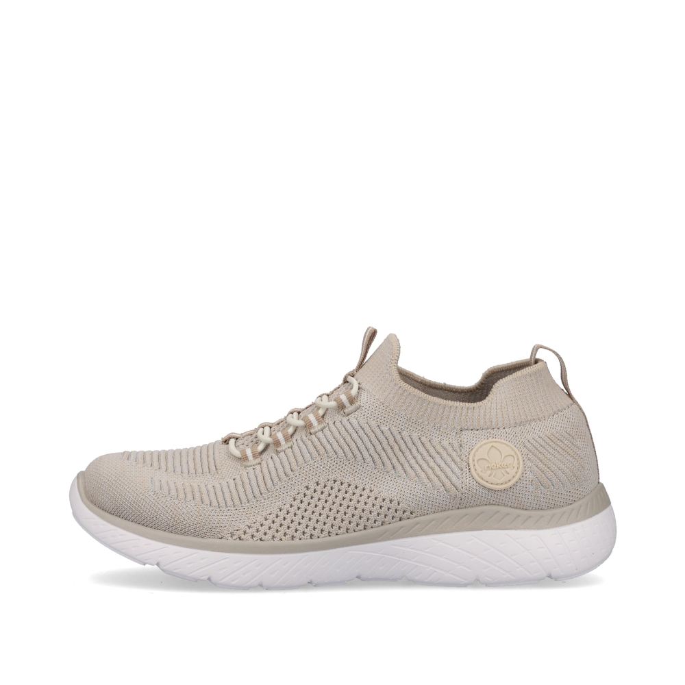 Rieker Schuhe | Damen Slipper hellbeige