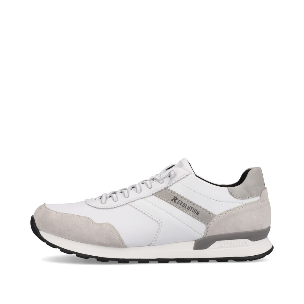Rieker Schuhe | EVOLUTION Herren Sneaker Low brilliant-white graphite-grey