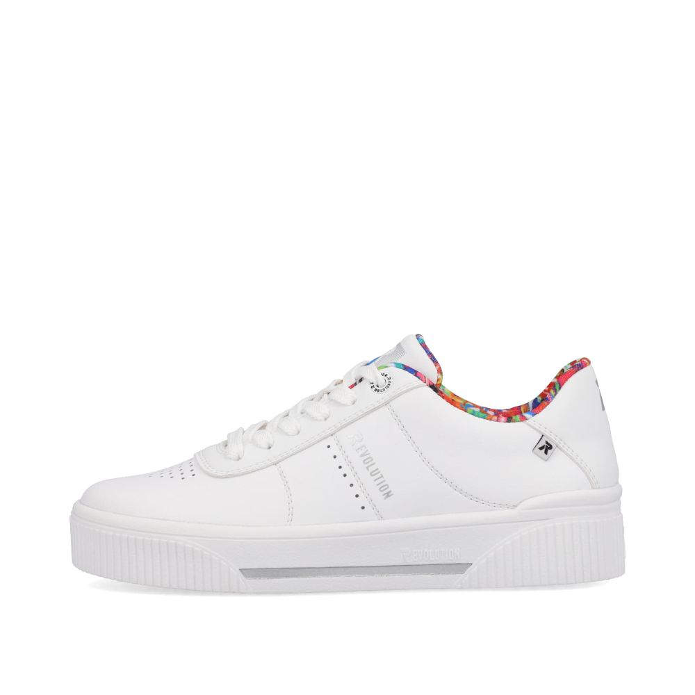 Rieker Schuhe | EVOLUTION Damen Sneaker Low frost white