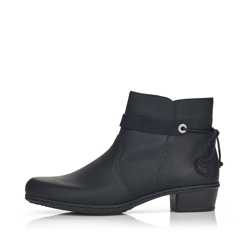 Rieker Schuhe | Damen Stiefeletten tiefschwarz