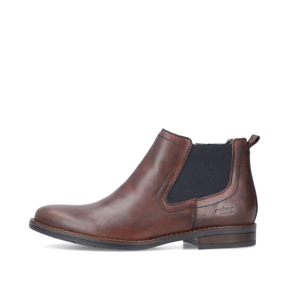 Rieker Schuhe | Herren Chelsea Boots kastanienbraun