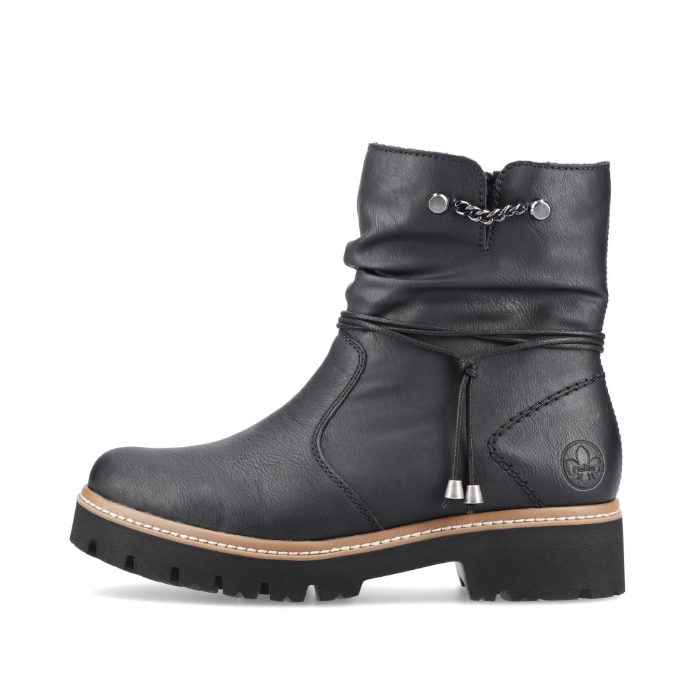 Rieker Schuhe | Damen Kurzstiefel tiefschwarz