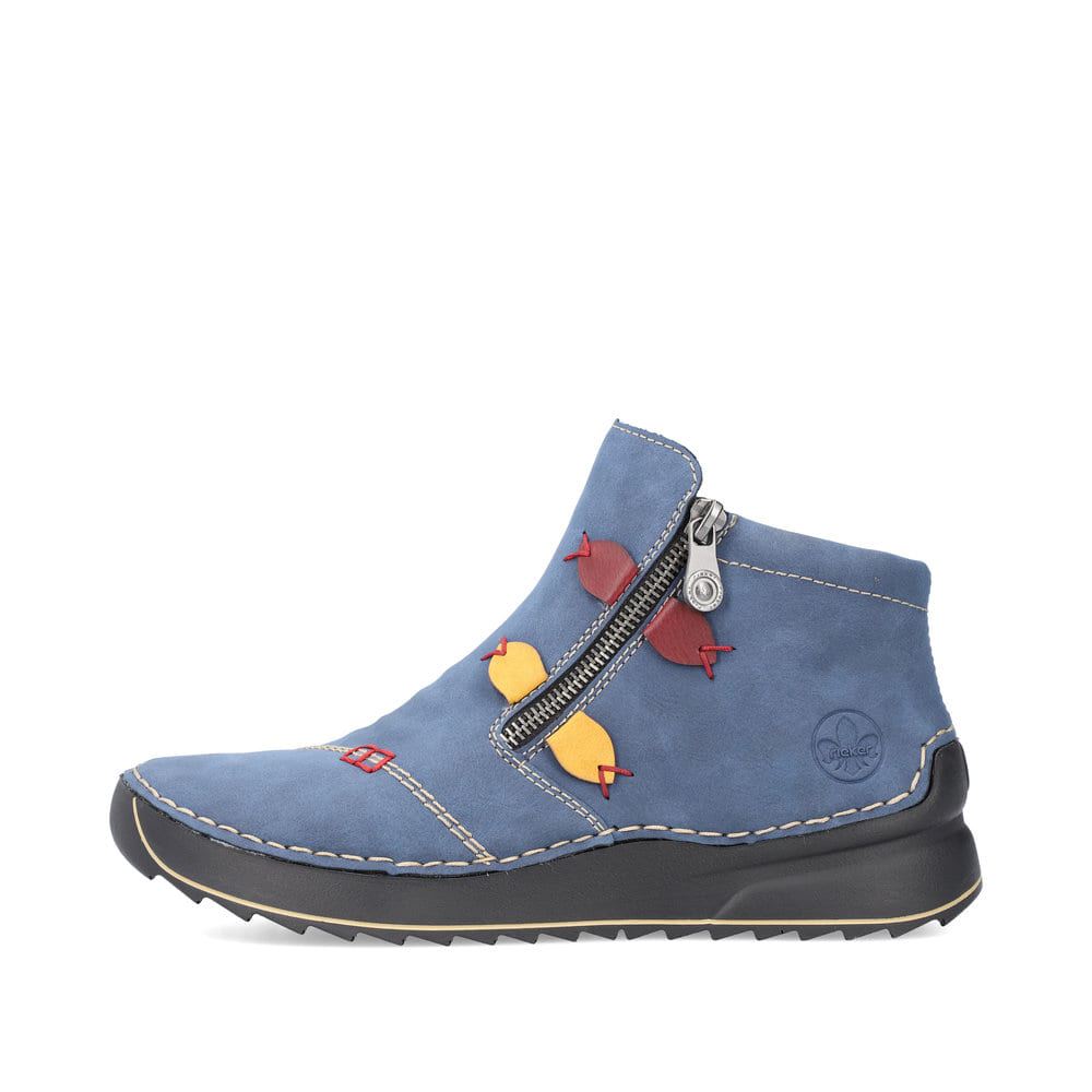 Rieker Schuhe | Damen Slipper blaugrau