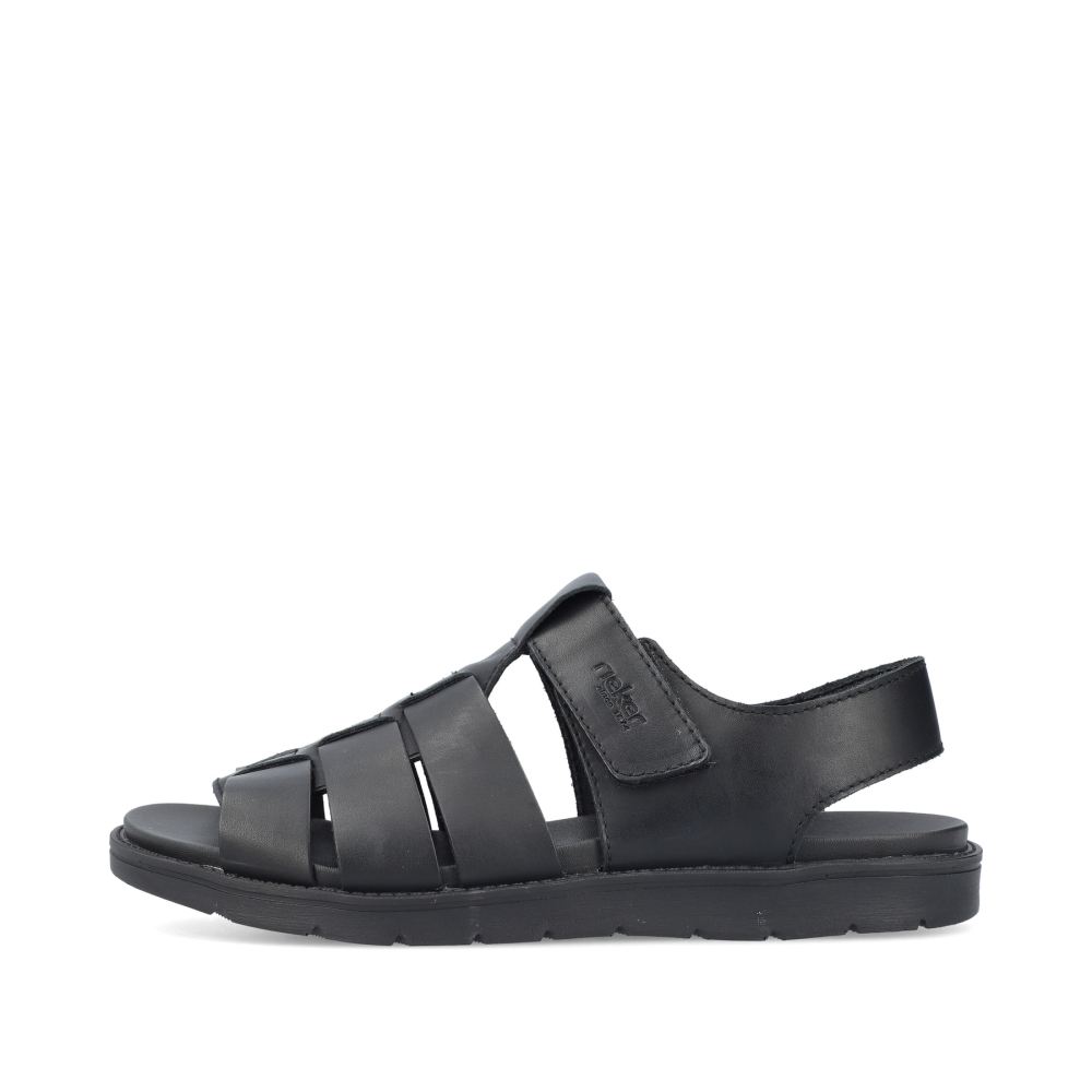 Rieker Schuhe | Herren Sandalen mitternachtsschwarz