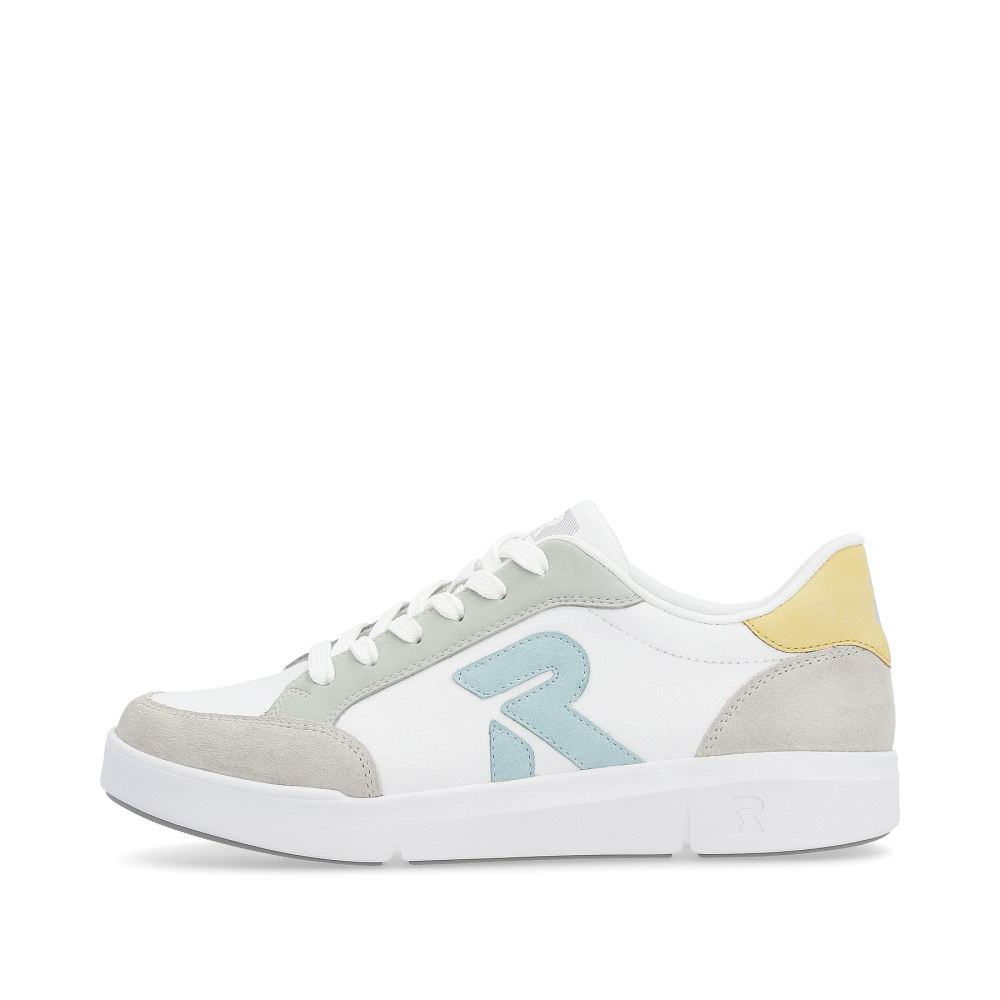 Rieker Schuhe | EVOLUTION Damen Sneaker Low snow-white dusty-grey