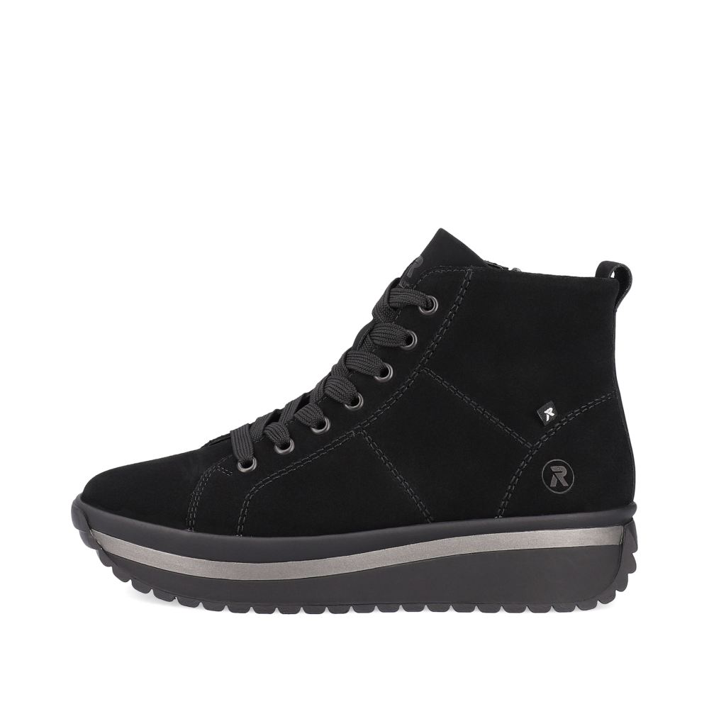 Rieker Schuhe | EVOLUTION Damen Sneaker High deep black