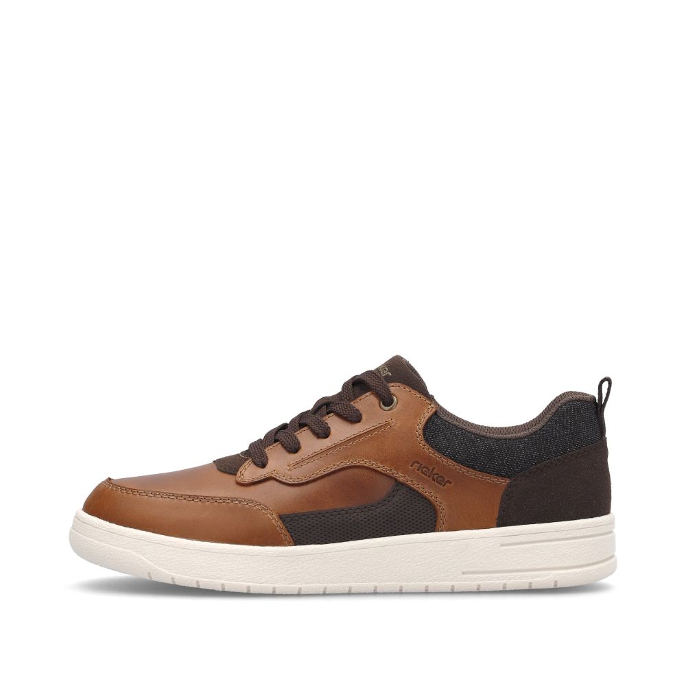 Rieker Schuhe | Herren Sneaker Low kaffeebraun