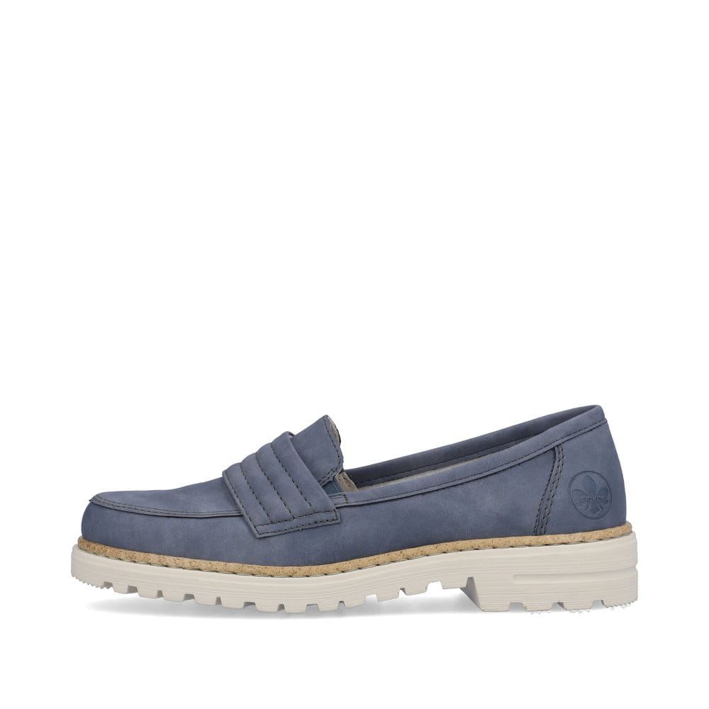 Rieker Schuhe | Damen Loafer konigsblau