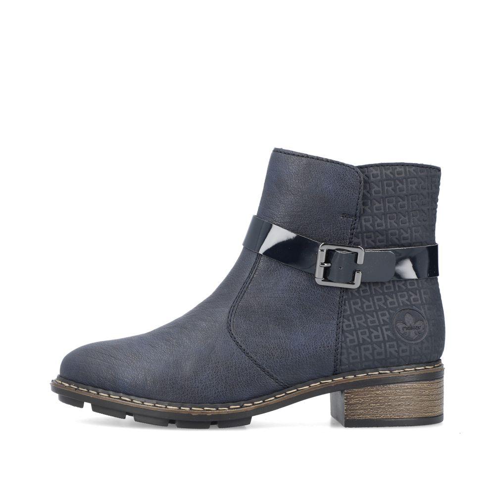 Rieker Schuhe | Damen Kurzstiefel azurblau