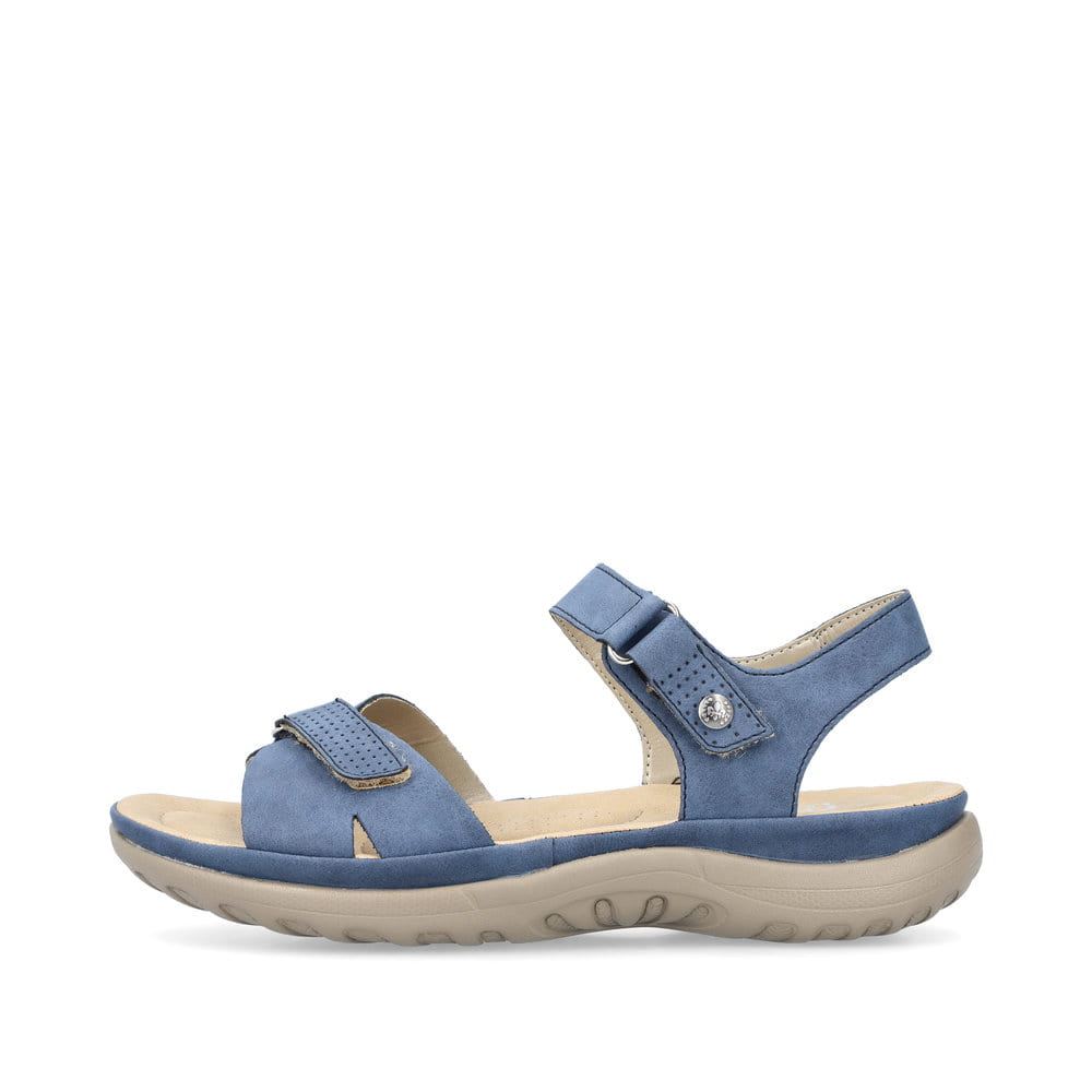 Rieker Schuhe | Damen Riemchensandalen azurblau