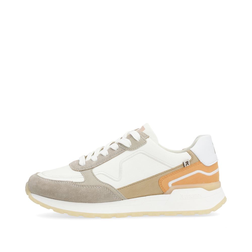 Rieker Schuhe | EVOLUTION Damen Sneaker Low creamy-white clay-beige