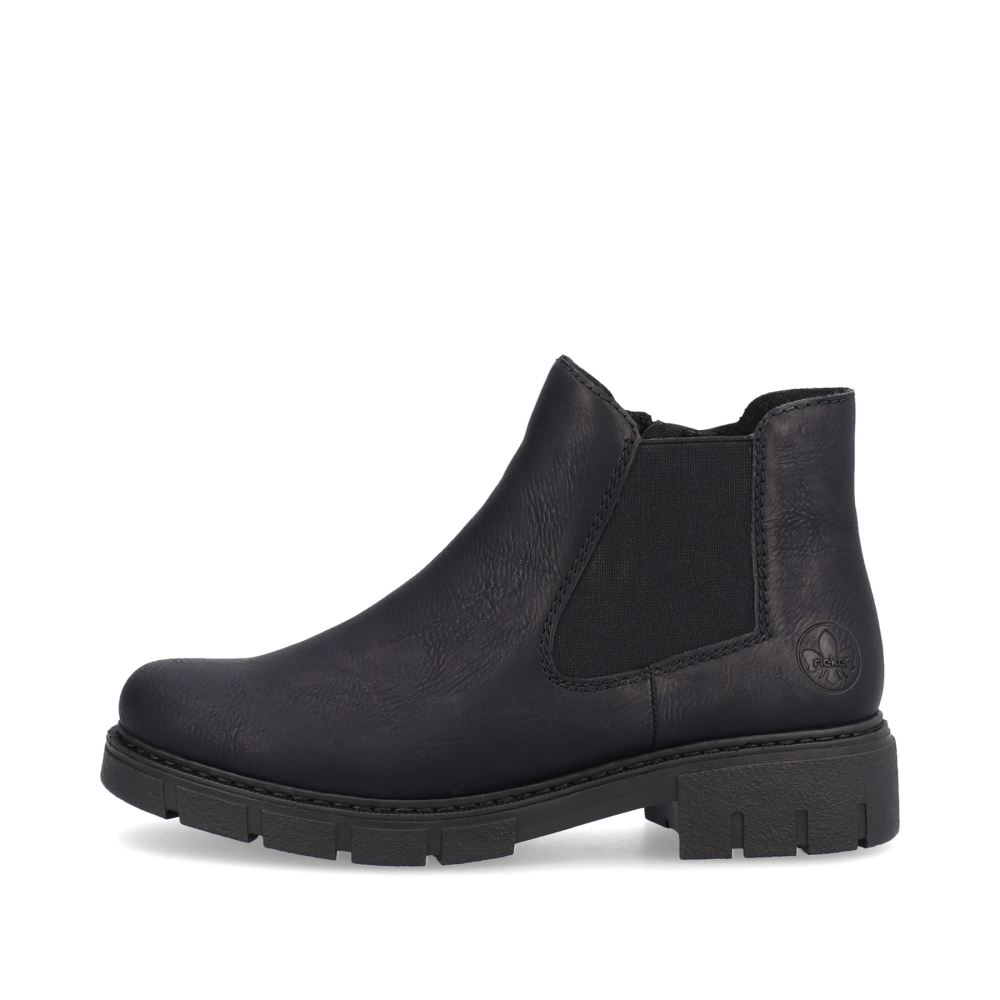 Rieker Schuhe | Damen Chelsea Boots nachtschwarz