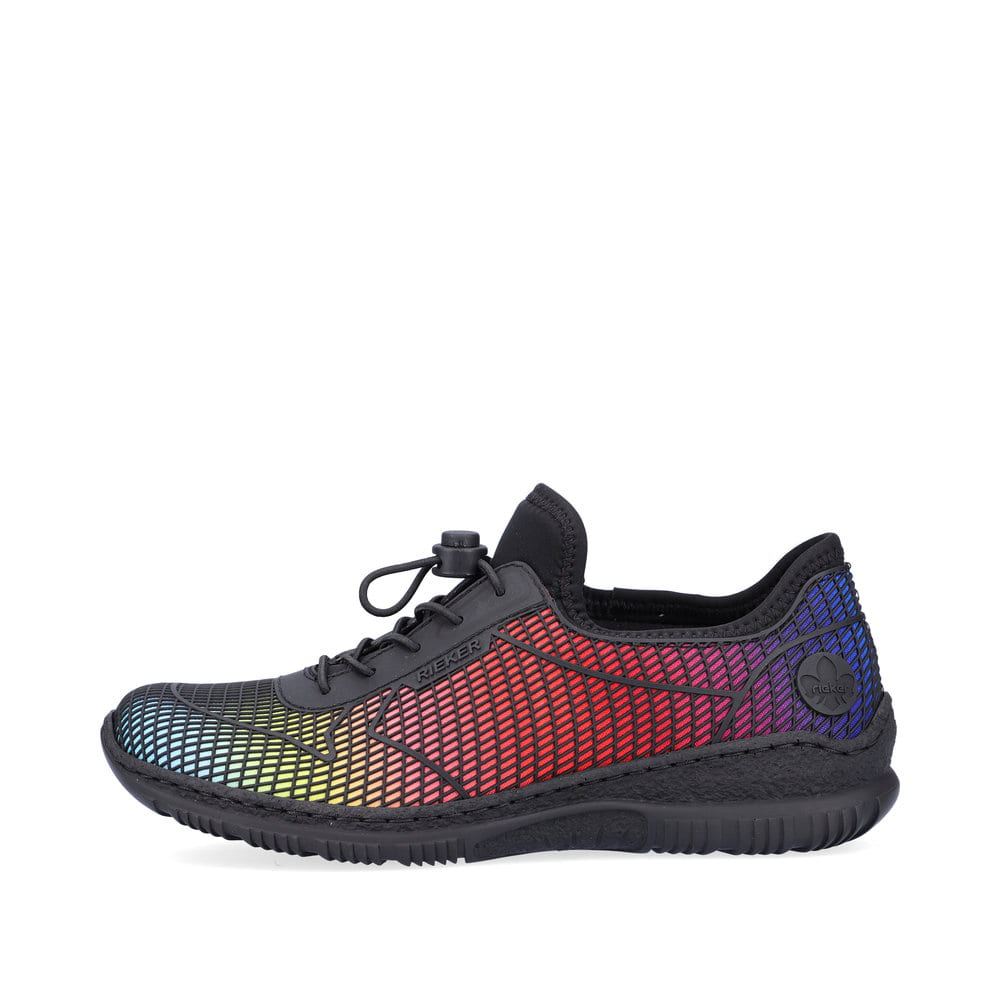 Rieker Schuhe | Damen Slipper regenbogenfarben