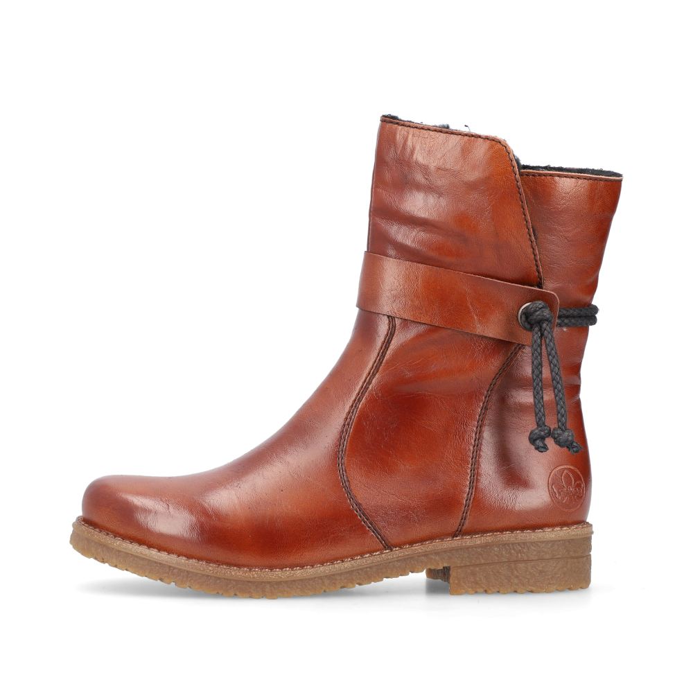 Rieker Schuhe | Damen Kurzstiefel fuchsbraun