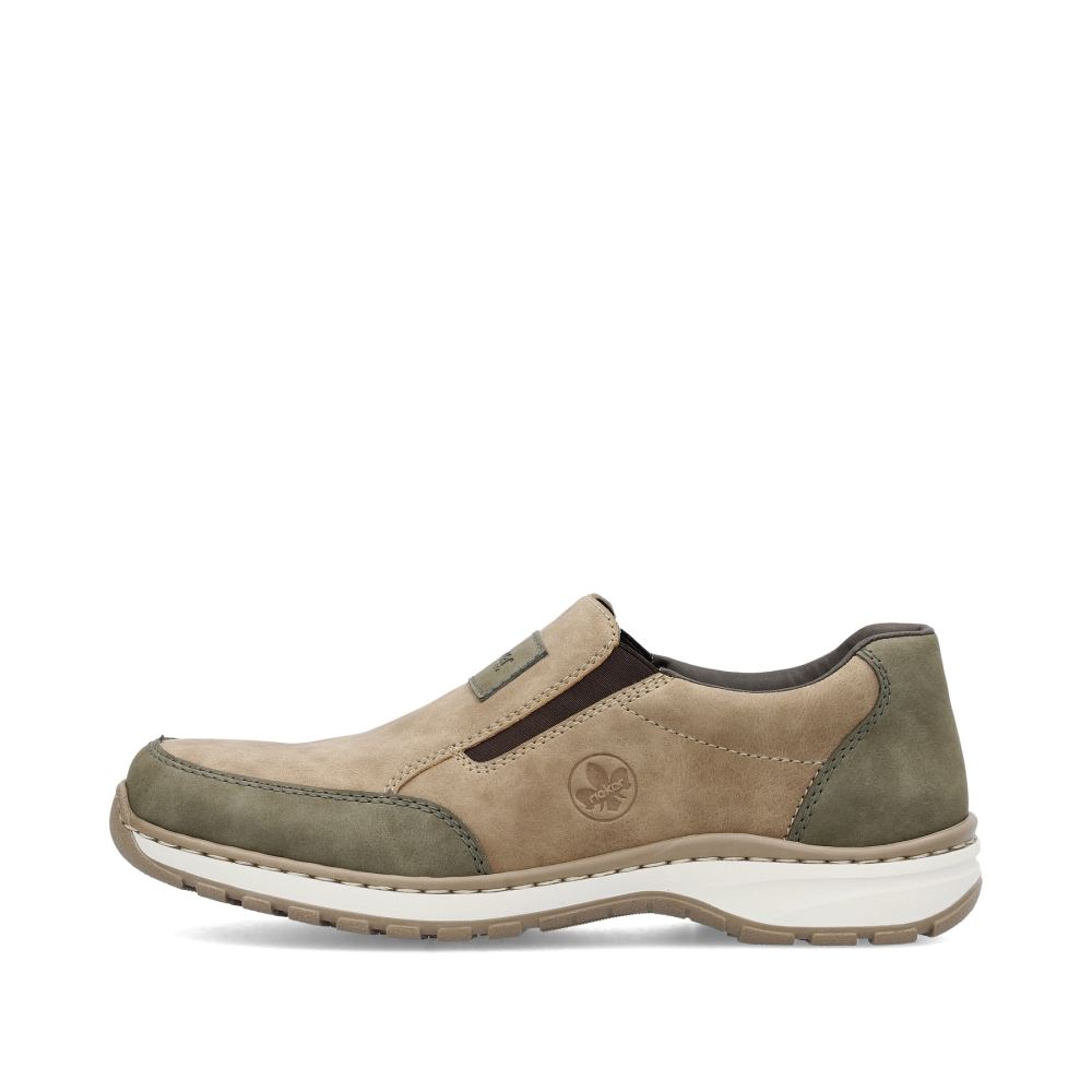 Rieker Schuhe | Herren Slipper hellbeige