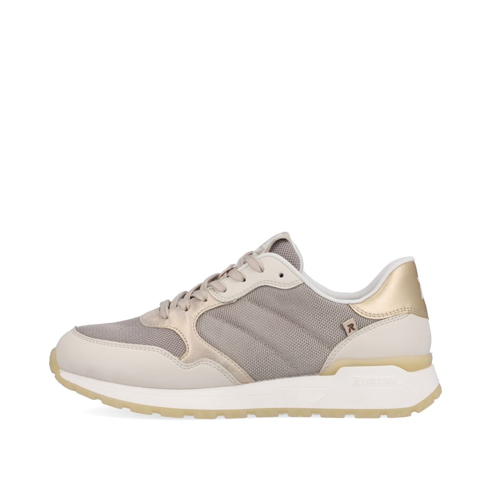 Rieker Schuhe | EVOLUTION Damen Sneaker Low clay-beige rock-grey