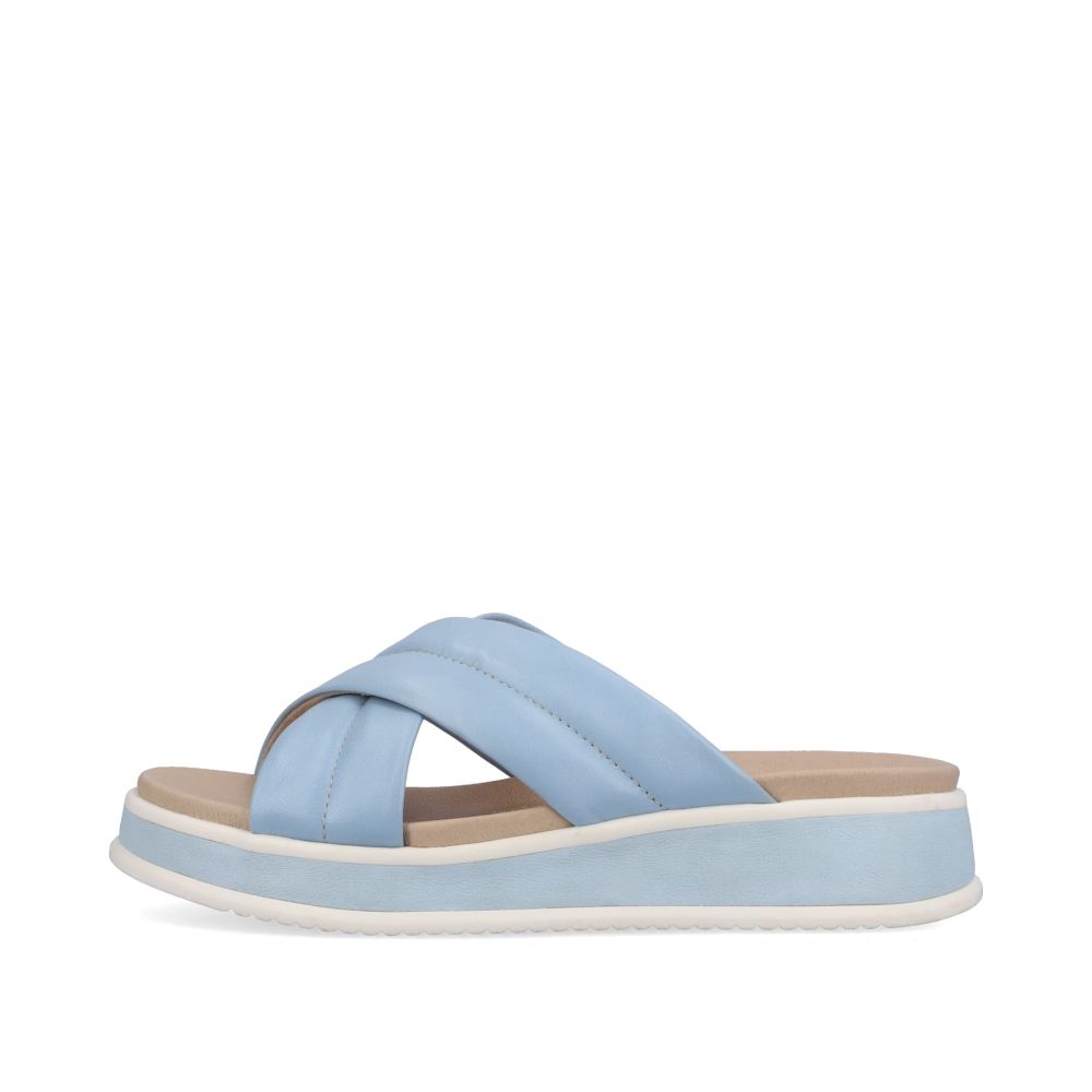 Rieker Schuhe | EVOLUTION Damen Pantoletten light summer blue